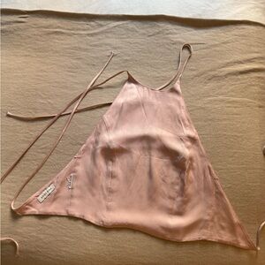 Anine Bing Blush Silk Top